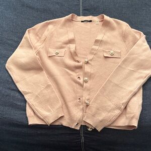 T Tahari Light Pink Women's Cardigan